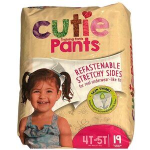 Cutie Pants Toddler Training Pants Size 4T to 5T 19 Ct Real Underwear-Like Fit R